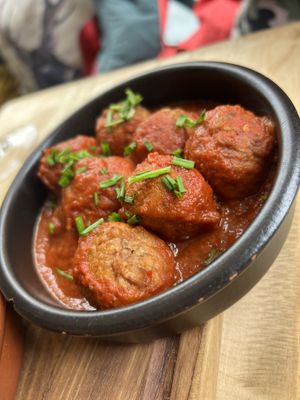 Vegan meatballs   at The Natural Grocer Market & Social in Hexham