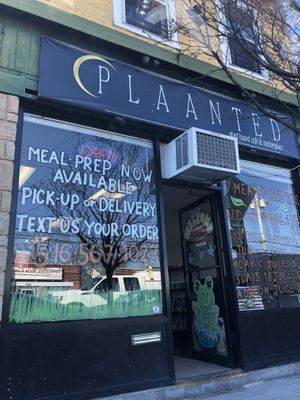 Front door   at Plaanted Café in Baldwin