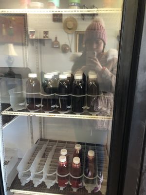 Juice section   at Plaanted Café in Baldwin