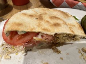 Ceebee (only 1/2 shown - ate the other 1/2 before the picture)  at Tommy's Restaurant in Cleveland Heights