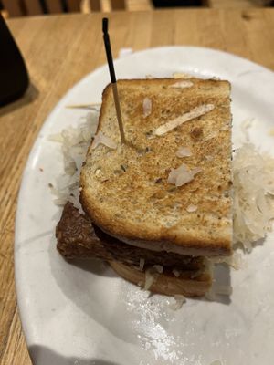 Delaney (only 1/2 shown - ate the other 1/2 before the picture)  at Tommy's Restaurant in Cleveland Heights