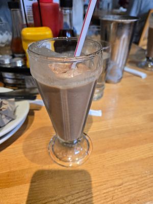 Vegan Chocolate Milkshake w/Peanut Butter at Tommy's Restaurant in Cleveland Heights