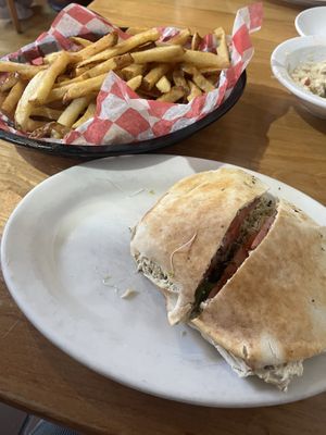 Falafel (Wildflower) and Fries  at Tommy's Restaurant in Cleveland Heights