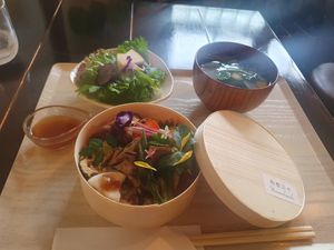 Vegetarian set menu - so pretty but tasted better! at Wasonichinichi - 和想日々 in Kyoto