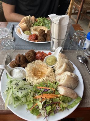 Request it without yoghurt to make vegan (as you see it does fortunately come separate anyway)   at Golden Bamboo in Vang Vieng