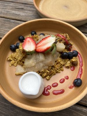Rice porridge   at Picnic Real Food Bar in Tamborine Mountain