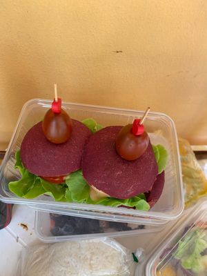 Vegan burgers--incredible flavor! at Grow Vegan in Koh Samui