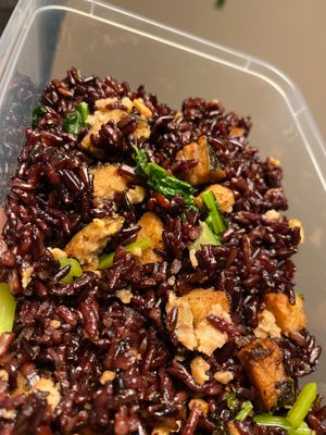 Vegan black rice at Grow Vegan in Koh Samui