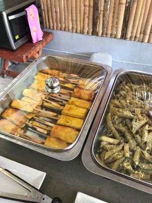 Tasty buffet at Grow Vegan in Koh Samui