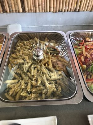 Buffet pasta at Grow Vegan in Koh Samui