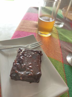 Buffet brownie at Grow Vegan in Koh Samui