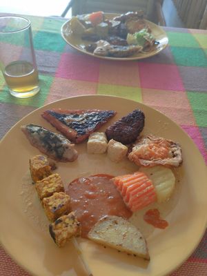 Buffet at Grow Vegan in Koh Samui