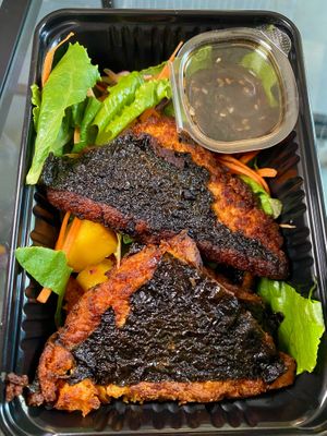 Vegan salad and protein at Grow Vegan in Koh Samui
