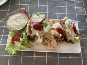 Sandwich with shredded tofu and mayo style sauce  at Grow Vegan in Koh Samui