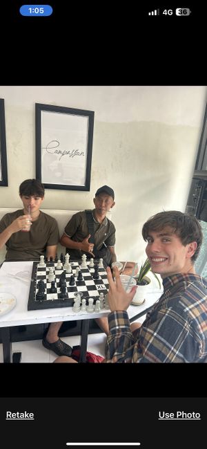Chess and other board games  at Vegan Way Cafe in Probolinggo