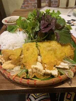 Vietnamese pancake  at Met Vietnamese Restaurant in Hanoi