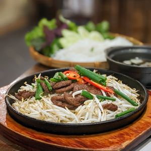 Vegan Bun Cha Hanoi at Met Vietnamese Restaurant in Hanoi