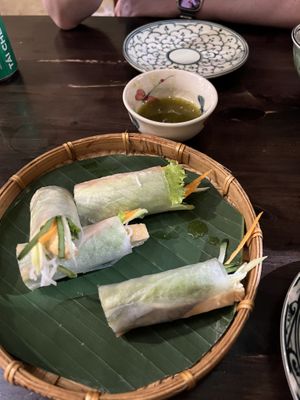 Summer rolls  at Met Vietnamese Restaurant in Hanoi