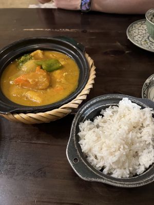 Tofu curry  at Met Vietnamese Restaurant in Hanoi