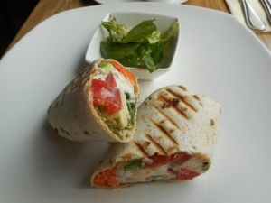 "otpusk" wrap ... soooooooo good!  just get this!  homemade vegan mayo! at REfresh in Moscow