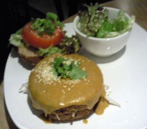 Thai burger at REfresh in Moscow