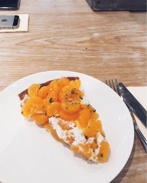 Tangerine cake  at REfresh in Moscow
