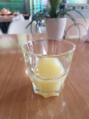 Ginger lemon double shot at REfresh in Moscow