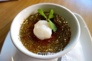 Vegan Crème brûlée at REfresh in Moscow