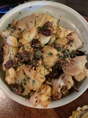 Cauliflower and olives  at de Tulp in Amsterdam