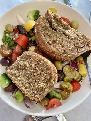 Bread salad  at Stella's Greek Cuisine in Sarasota