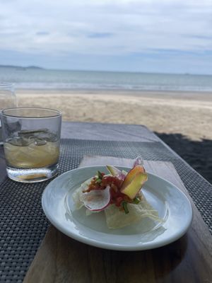 Vegetable and fried rice cake  at Isla Palenque Resort in Boca Chica