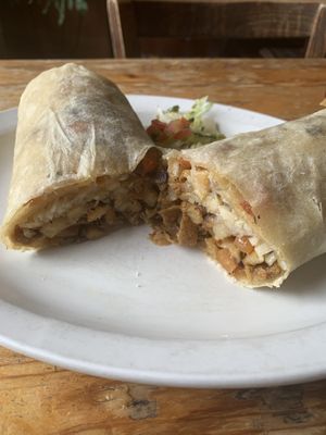 Cali burrito  at Ranchos Cocina in San Diego