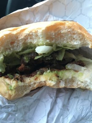 inside the Vegan Carne Asada at Ranchos Cocina in San Diego