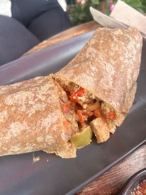 Vegan breakie burro  at Ranchos Cocina in San Diego