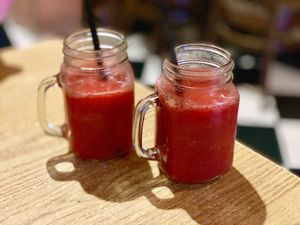 Strawberry Agave Margaritas at Ranchos Cocina in San Diego
