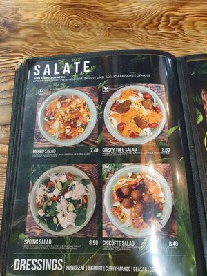 Menu at Vecig in Cologne