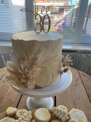 Chocolate and Salted Caramel 30th Birthday Cake at Purely Scrumptious in Portsmouth