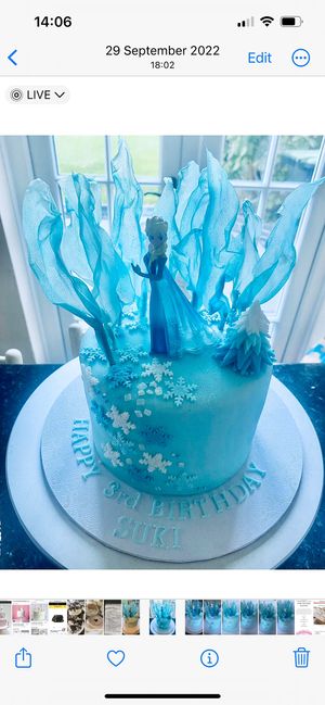 Frozen Birthday Caje at Purely Scrumptious in Portsmouth