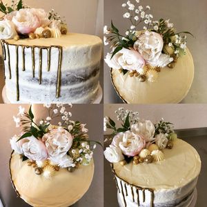 Chocolate, Hazelnut and Salted Caramel Wedding Cake at Purely Scrumptious in Portsmouth