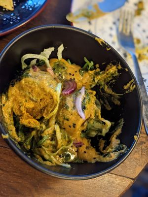 Potato dumplings in curry sauce (probably my favourite dish) at Cocoloco in Bournemouth