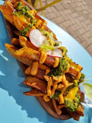 Potato wedges at Cocoloco in Bournemouth