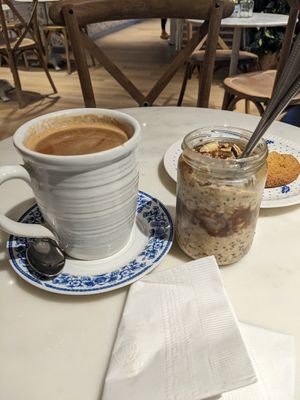 Coffee and overnight oats at Maman - Georgetown in Washington