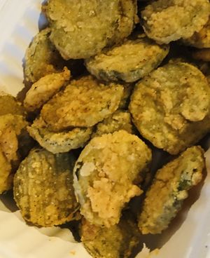 Fried pickle chips  at Brew Bird in Fargo