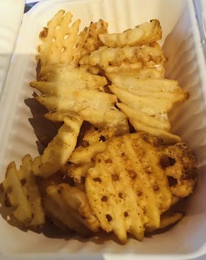 Waffle fries  at Brew Bird in Fargo