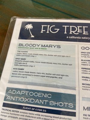   at Fig Tree Cafe in San Diego
