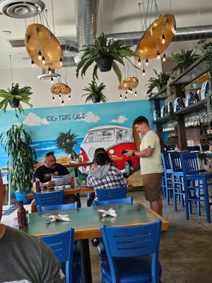 Indoor decor photo op at Fig Tree Cafe in San Diego