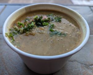 lentil soup at Cedo's Falafel and Gyros in Portland