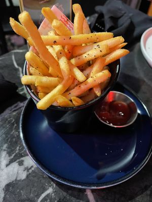 side of fries   at Bun & Patti in San Diego