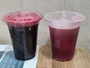 Beetroot and pomegranate juice at Cow and Farmer - Syed Alwi in Central Singapore