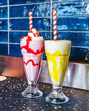 Strawberry Fields and Big Banana Shakes at Flave in Darlinghurst